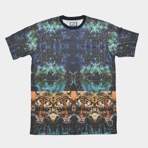 Neff Tiger Storm All Over Print Mens Shirt New S-2XL